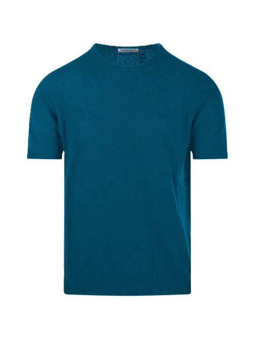 T-shirt effetto spugnetta color denim Roberto collina Roberto Collina | 261MYA4402177 DENIM